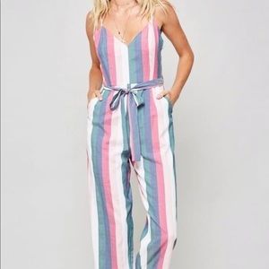 Striped Jumpsuit